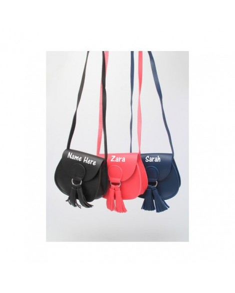 Personalised Children Kids Girls Big Bow Handbag Shoulder Bag Crossbody Gift