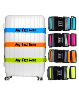 Personalised Luggage Strap printed Suitcase Safe Luggage Combination Lock